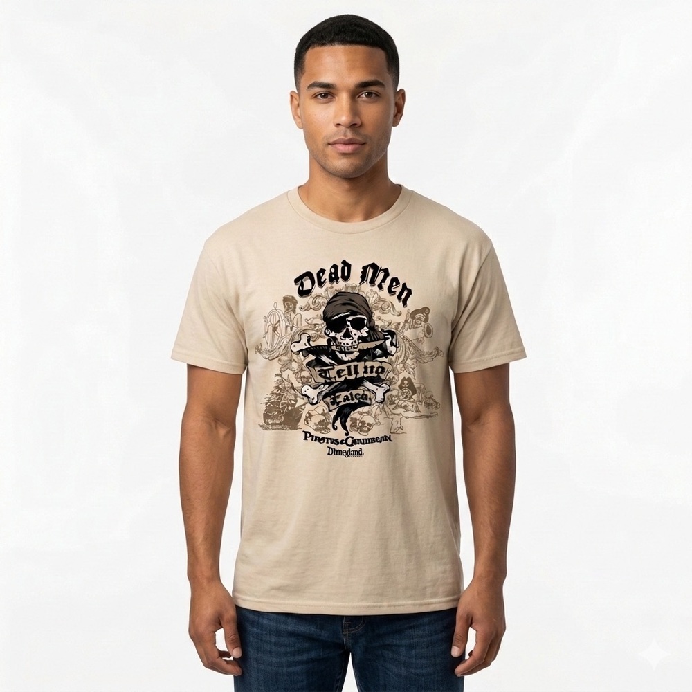 Disney Mens T Shirt Pirates Of The Caribbean Dead Men Tell No Tales XL